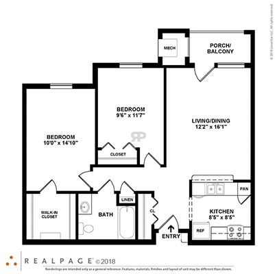 Spacious 1 & 2 Bedroom Apartments