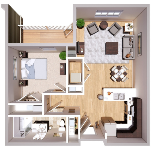 South Lyon Independent Senior Living Communities | Lockwood - Lyon_1BR